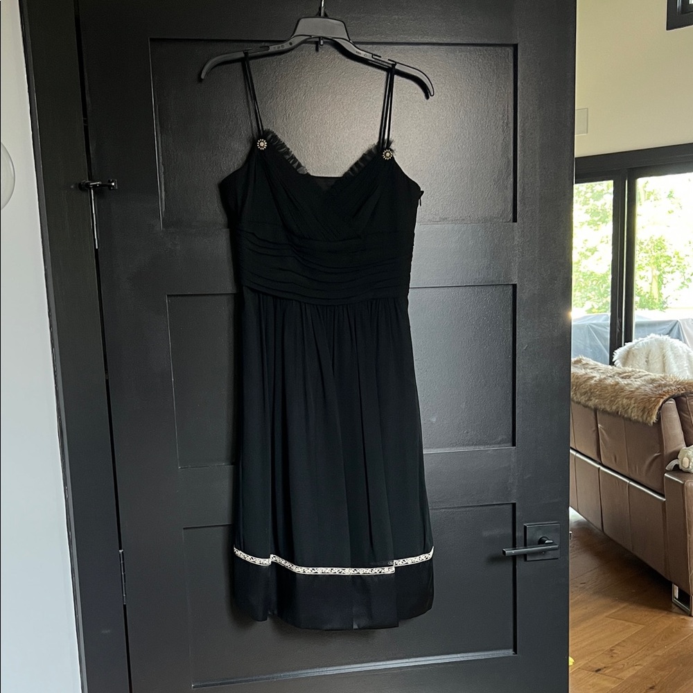 Elegant Black Dress with Silver Accents